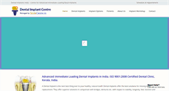Desktop Screenshot of dentalimplantskerala.com